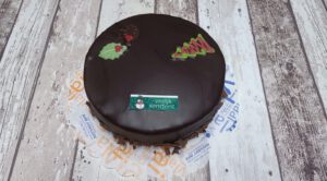 Sachertorte met Kerstdecoratie, bakkerij rob janssen elsloo, taarten, fotopagina,